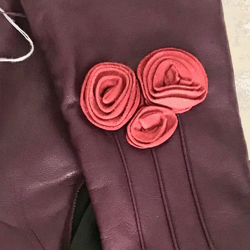 Portolano Rosebud Multi Colored Leather Gloves